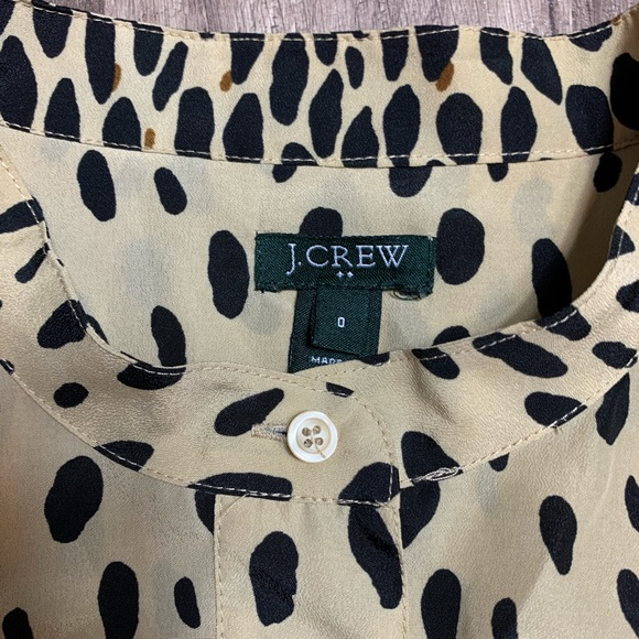 J. Crew Animal Print Sleeveless Blouse - Picture 2 of 4